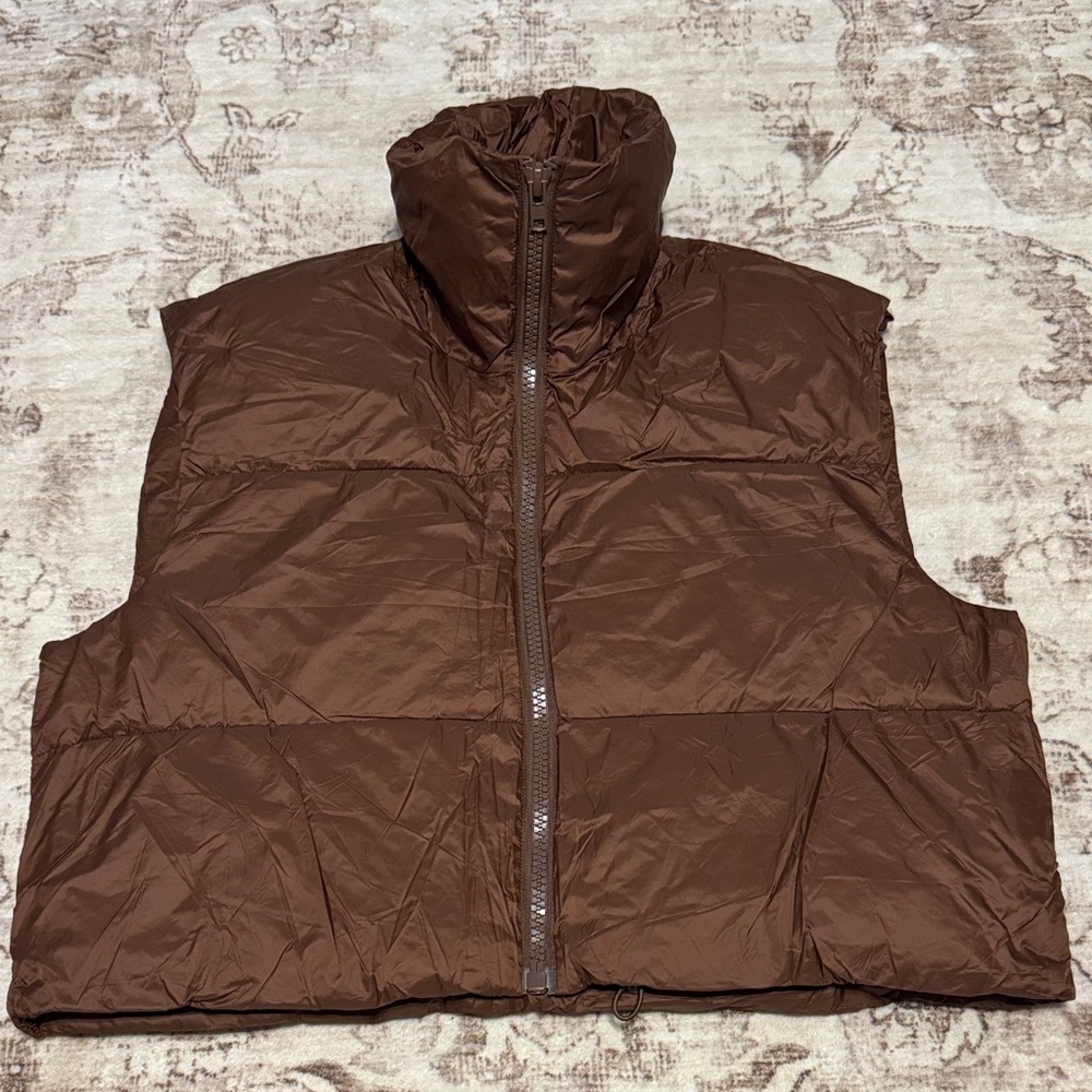 Brown Puffer Vest